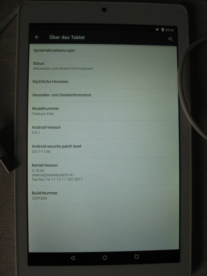 Telekom Puls Tablet Wireless weiß 8 Zoll 16 GB plus 16 GB Speicherkarte g. Zust. - Bild 2 von 4