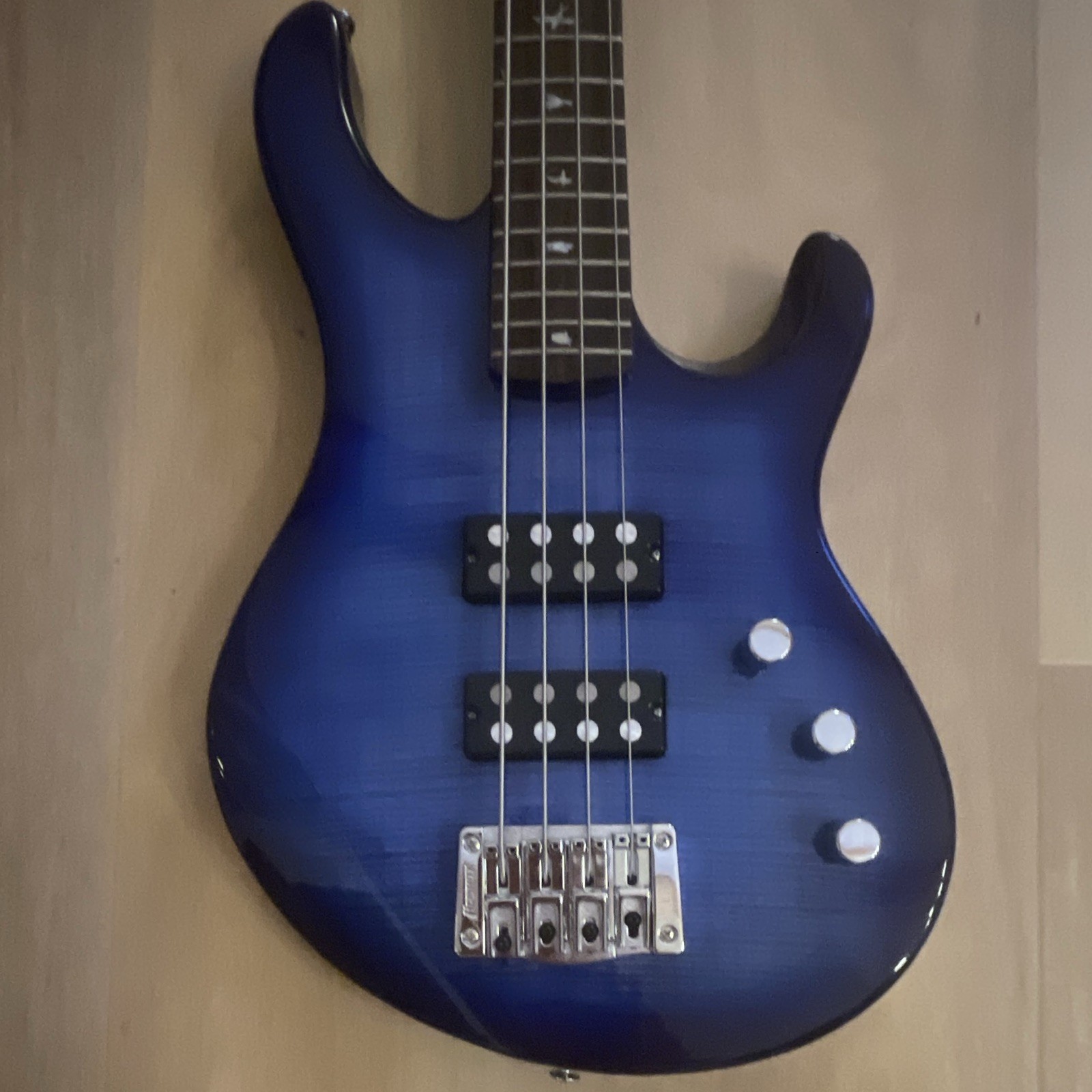 PRS SE Kingfisher 4-String Solid Body Electric Bass Blue RH 24-Fret ...