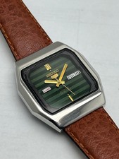 Rare Seiko 5 Automatic 6349-5340 Square Japan Made 23J Vintage Men's Wrist Watch