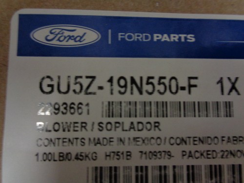 Genuine Ford Temperature Controlled Seat Blower Motor GU5Z-19N550-F