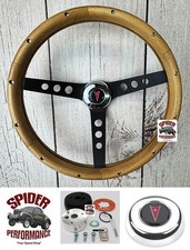 1967-1968 Pontiac Wood Steering Wheel 13 12 Walnut Black Spoke 1967-1968 Pontiac Wood Steering Wheel 13 12 Walnut Black Spoke