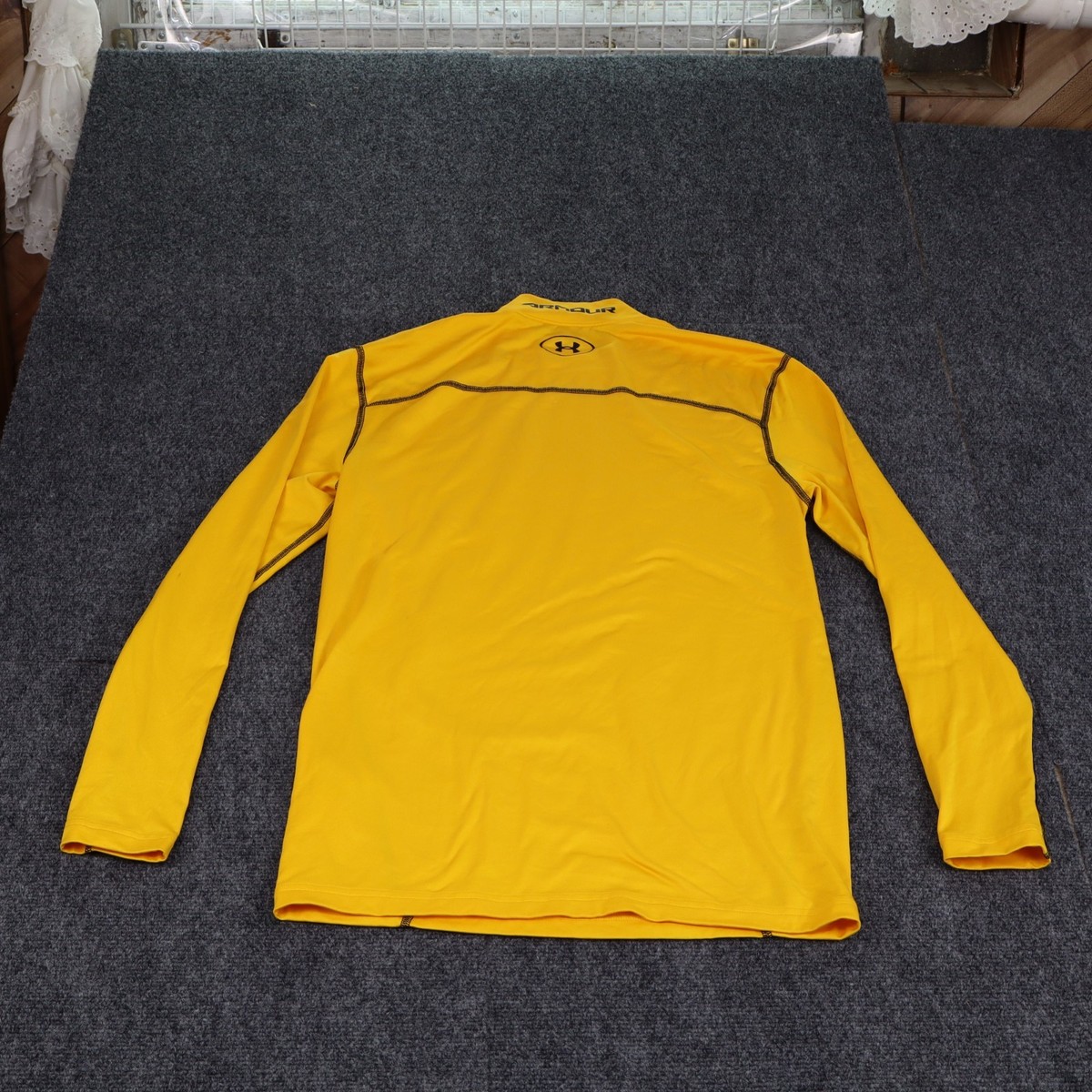 Under Armour 1265648 Men's XL ColdGear Yellow Mock Neck