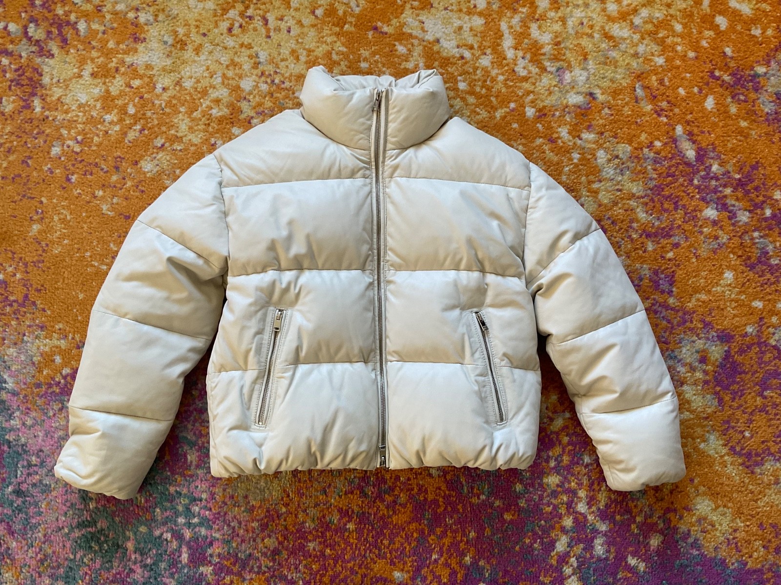 Lamarque Iris Lamb Leather Down Puffer Women's De… - image 2