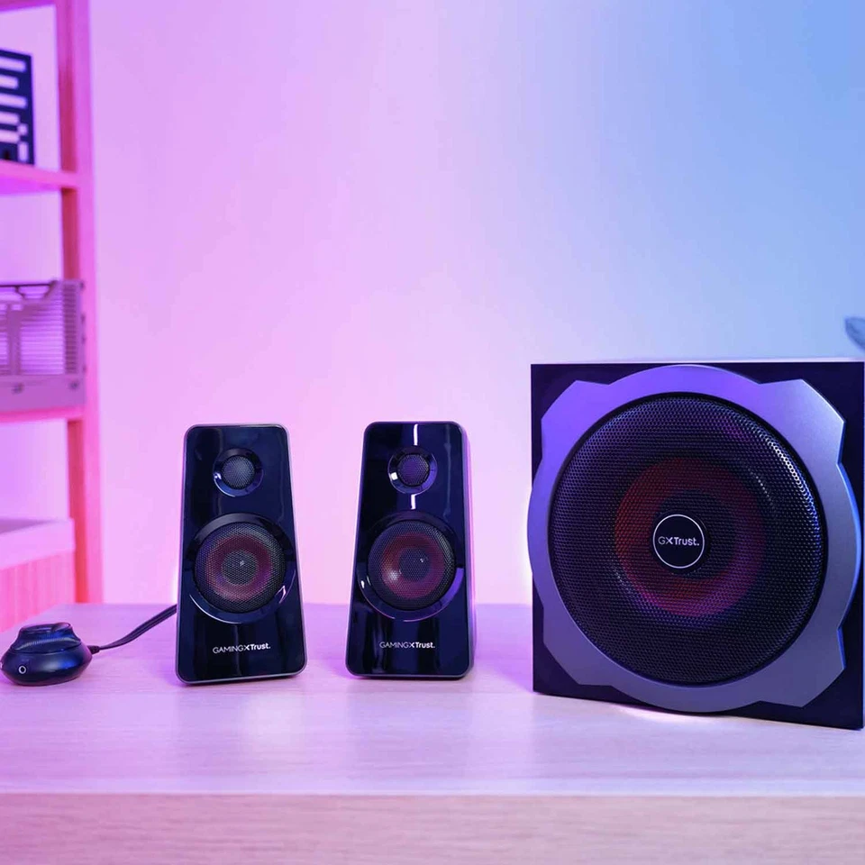 Trust Gaming GXT 38 2.1 Gaming Lautsprechersystem mit Subwoofer 120 Watt schwarz - Bild 3 von 3