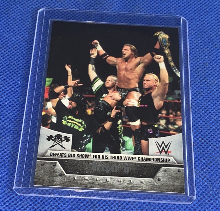 2016 Topps Heritage WWE Tribute Part 2 Triple H #12 OF 40 Rare Card