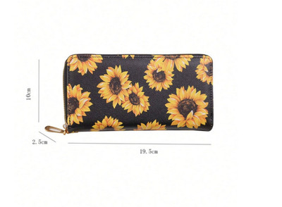 Sunflower black wallet