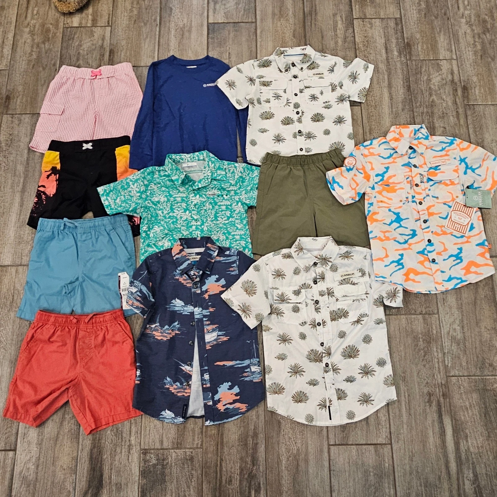 Magellan Columbia Boys Clothing Lot of 11 Size 6-7 Summer Fishing Vaca Gorpcore