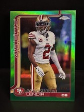 2025 Topps Chrome - Deommodore Lenoir /99 #269 - True Green - SF 49ers Football