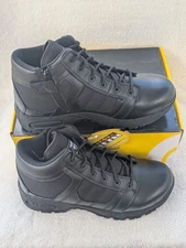 Size 10.5 M/12 W Original S.W.A.T. Metro Air 5" Side-Zip Black Work Boots