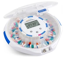 Live Fine Smart WiFi Automatic Pill Dispenser Clear Lid | 28-Day Medication...