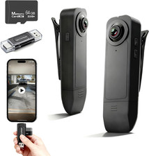 Body Camera with Audio Video Recording 1080P HD Mini Camera 64GB Night Vision