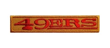San Francisco Football Embroidered Iron On Patch 0.5"