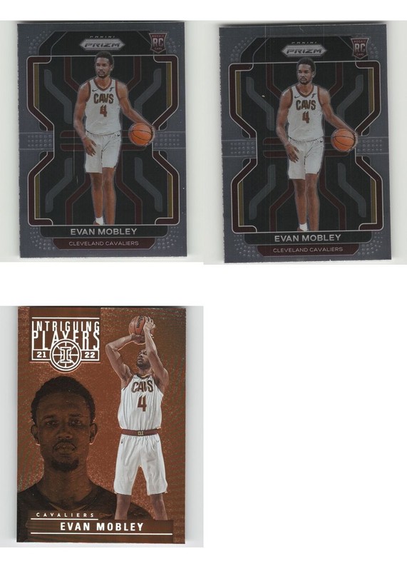 Evan Mobley Basketball Card 3 Card LOT
