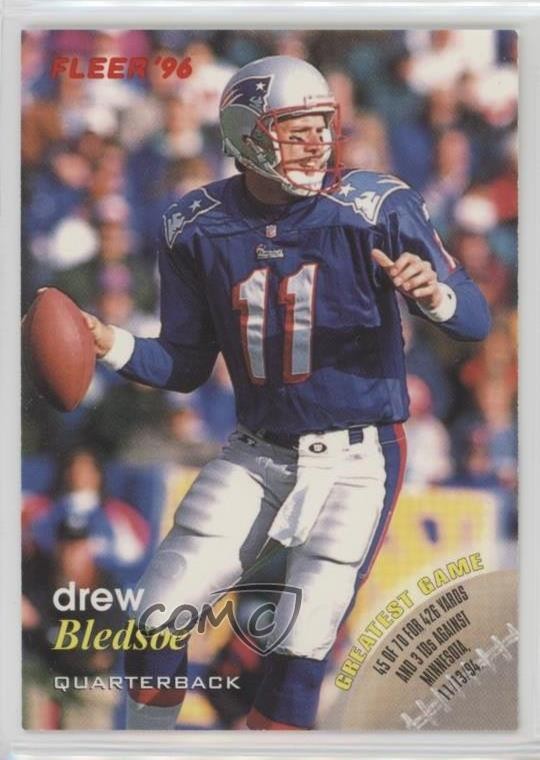 1996 Fleer Shell FACT Drew Bledsoe #20 2u3