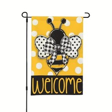 ED115779 Welcome Spring Bee Garden Flag - Double-Sided