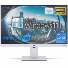 All In One 24" Touch I7 Ram 8Gb Ssd 120Gb Windows 11 Pro Computer Fhd Vesa