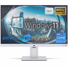 All In One 24" Touch I7 Ram 8Gb Ssd 120Gb Windows 11 Pro Computer Fhd Vesa