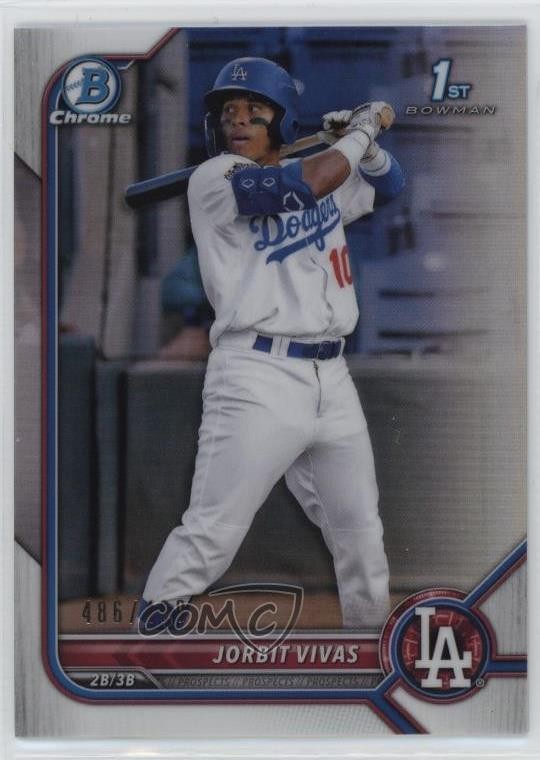 2022 Bowman Chrome Prospects Refractor /499 Jorbit Vivas #BCP-24 9v7