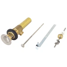 2310BN Bathroom Sink Metal Pop-Up Drain Assembly with Lift Rod and Overflow,