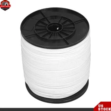 3/16IN × 1000FT Nylon Solid Braid Rope High UV & Abrasion Resistance Low Stretch