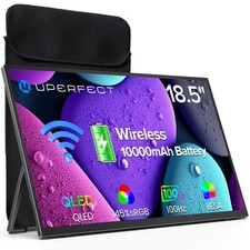 18,5 Zoll Wireless FHD 1080P Monitor mit Bag & VESA Großer Zweiter Bildschirm