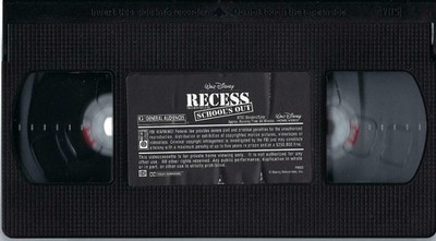 2) Walt Disney RECESS SCHOOL'S OUT + Baby Einstein- Baby Shakespeare World