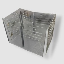 HIDDIN Medium Clear View Pet Crate With Golden Latch