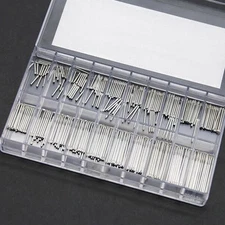 300Pcs 1.2mm 8-27mm Stainless Steel Knurled Watch Band Bracelet Link Pin jj