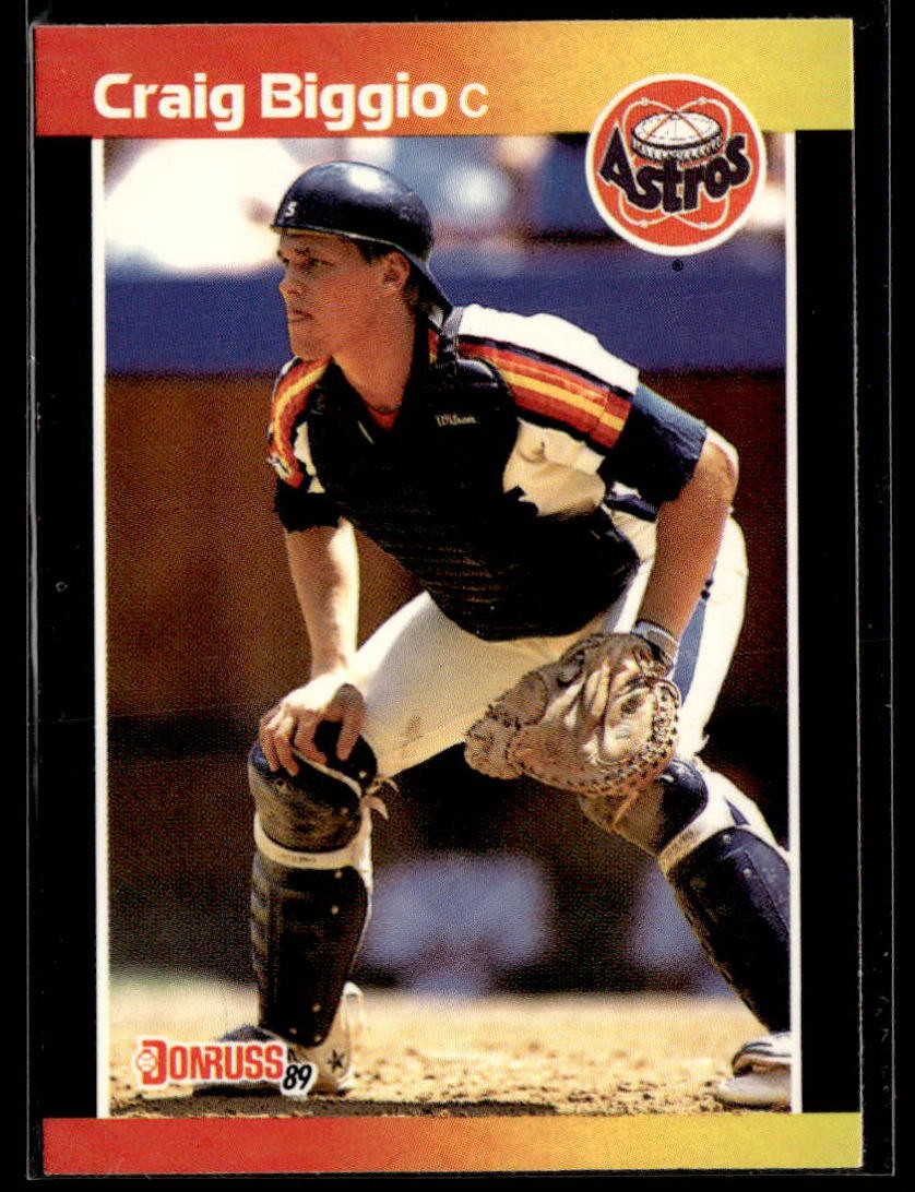 1989 Donruss #561d Craig Biggio RC Rookie Baseball Card 0302J