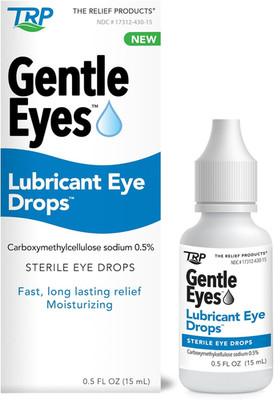The Relief Products Gentle Eyes Lubricant Eye Drops - 100% Natural Active Ingred