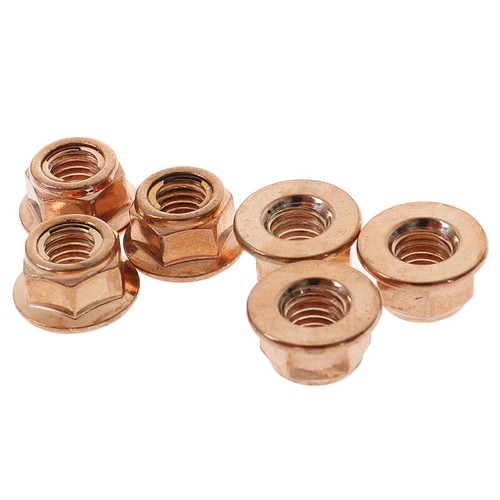 50x M8 Copper Flashed Exhaust Manifold Nut 8 mm Nuts High Temperature Nuts . - Picture 5 of 12