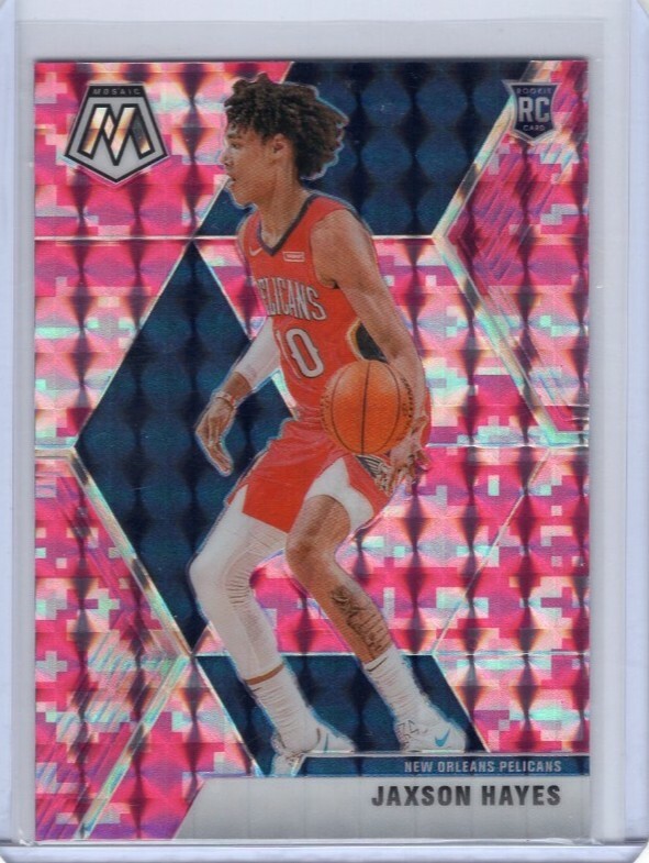 Jaxson Hayes 2019-20 Mosaic Pink Camo Prizm Rookie RC #221 Pelicans