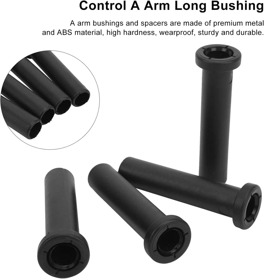 Bujes largos delanteros brazo en A para Polaris Trail Blazer 250 1993-2005 con espaciadores Foto 3 de 4