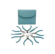 The Beadsmith Fashion Color Pliers   Set of 8 Coordinated Tools Light Blue