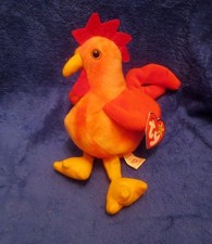 Ty Beanie Baby Doodle The Rooster 4th Generation 3rd Tush Tag PVC NEW