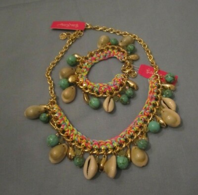 Lilly Pulitzer Puka Shell Necklace and Bracelet Set NWT