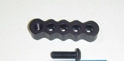 DAVIS STABILIZER OFFSET BRACKET - 5 hole-Black( 4 holes 1 tapped)