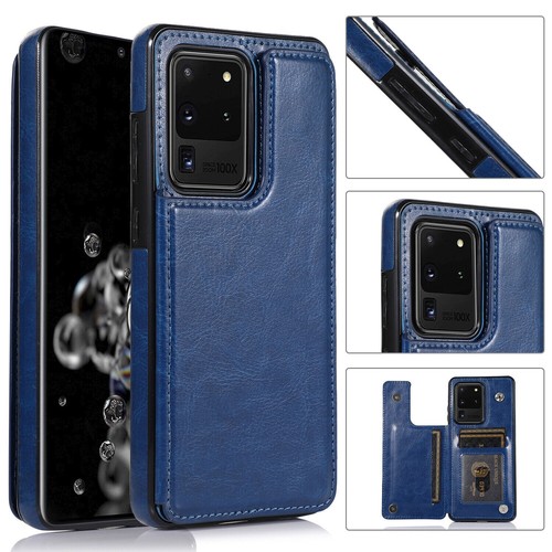 Magnetic Card Wallet Leather Phone Case for Samsung S20 S21 S22 S23 S24 Ultra - Picture 3 of 16