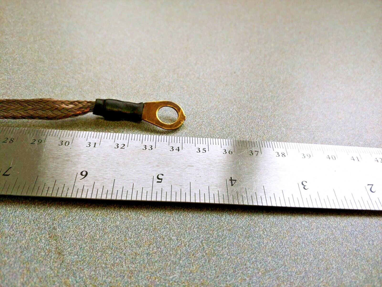 VERY NICE USED ORIGINAL PORSCHE 911 930 ENGINE ELECTRICAL PANEL GROUND STRAP