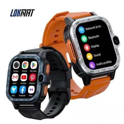 2.02" Bildschirm 4G Smart Watch 4GB+64GB Zweifachkamera Herzfrequenz Monitor GPS - Bild 1 von 4