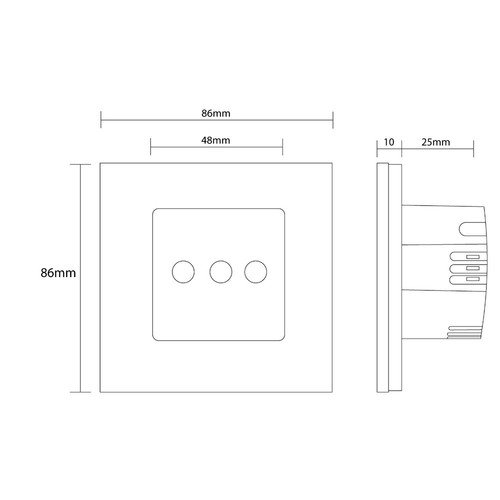 Touch Lichtschalter Steckdosen Wechselschalter Dimmer USB Alurahmen LUXUS-TIME - Bild 74 von 123