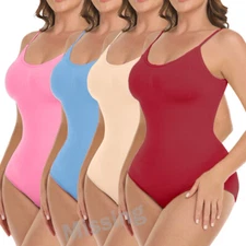 Snatched Bodysuit for Women Tummy Control Shapewear Body Shaper Leotards Tops
