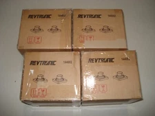 Revtronic Mounting Bases Adapter for Outdoor Post Light, Set of 8, Matte Black