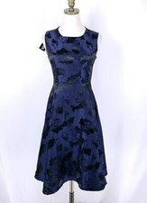 NWT Kaimilan Sleeveless Midi Dress Size S Blue Textured Special Occasion
