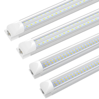 T8 2FT~ 8FT LED Tube Light Bulbs 14W~90W Integrated LED Shop Light Fixture 6000K