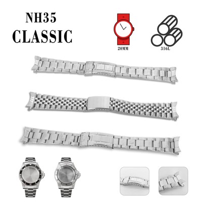 Inexpensive Designer Twotone Stainless Steel 20 mm Watch Band 3635-Y_K0030632
