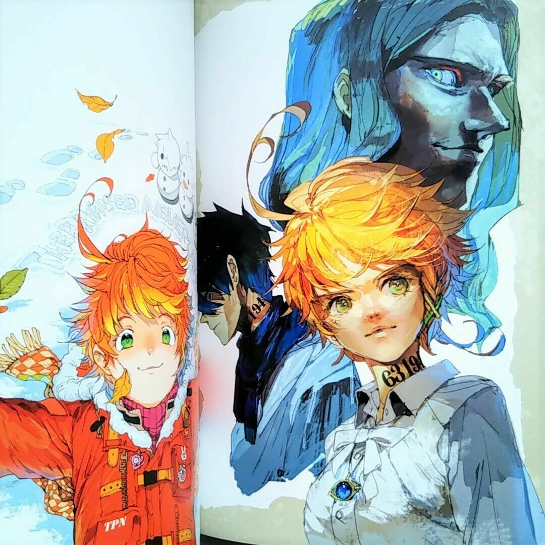 The Promised Neverland Art Book Illustrations Collection Anime Manga Japan  USED