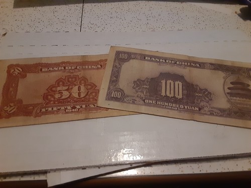 1930's & 40's Chinese and Japanese Bankmote Lot(8) Circulated - Picture 4 of 8
