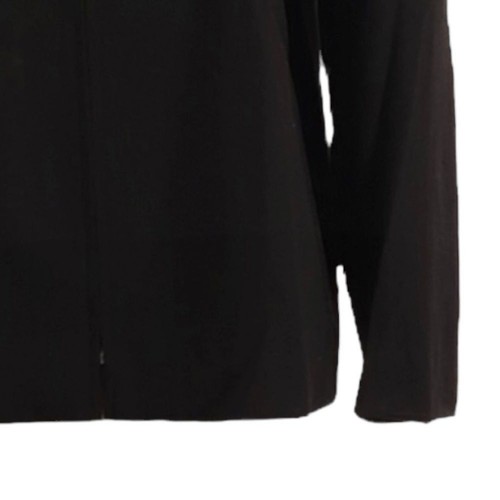 Marella Black Minimalist Contemporary Full Zip Jacket Size 12 Essential - Picture 5 of 10