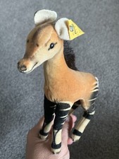 WOW-STEIFF Vintage OKAPI ALL ID CHEST YELLOW TAG EAR BUTTON 6414.00